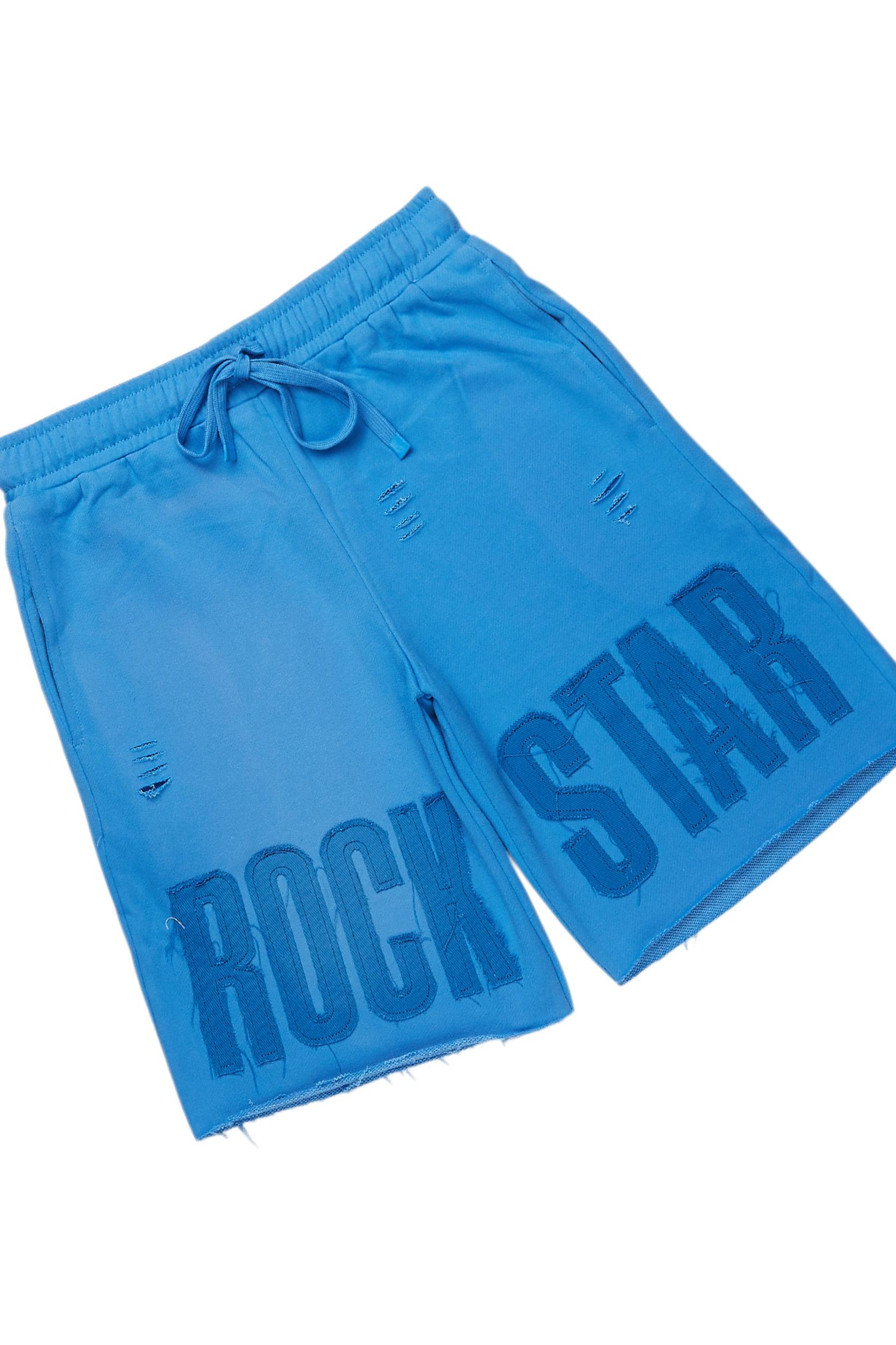 Shantrice Blue T-Shirt Short Set Female Product Image