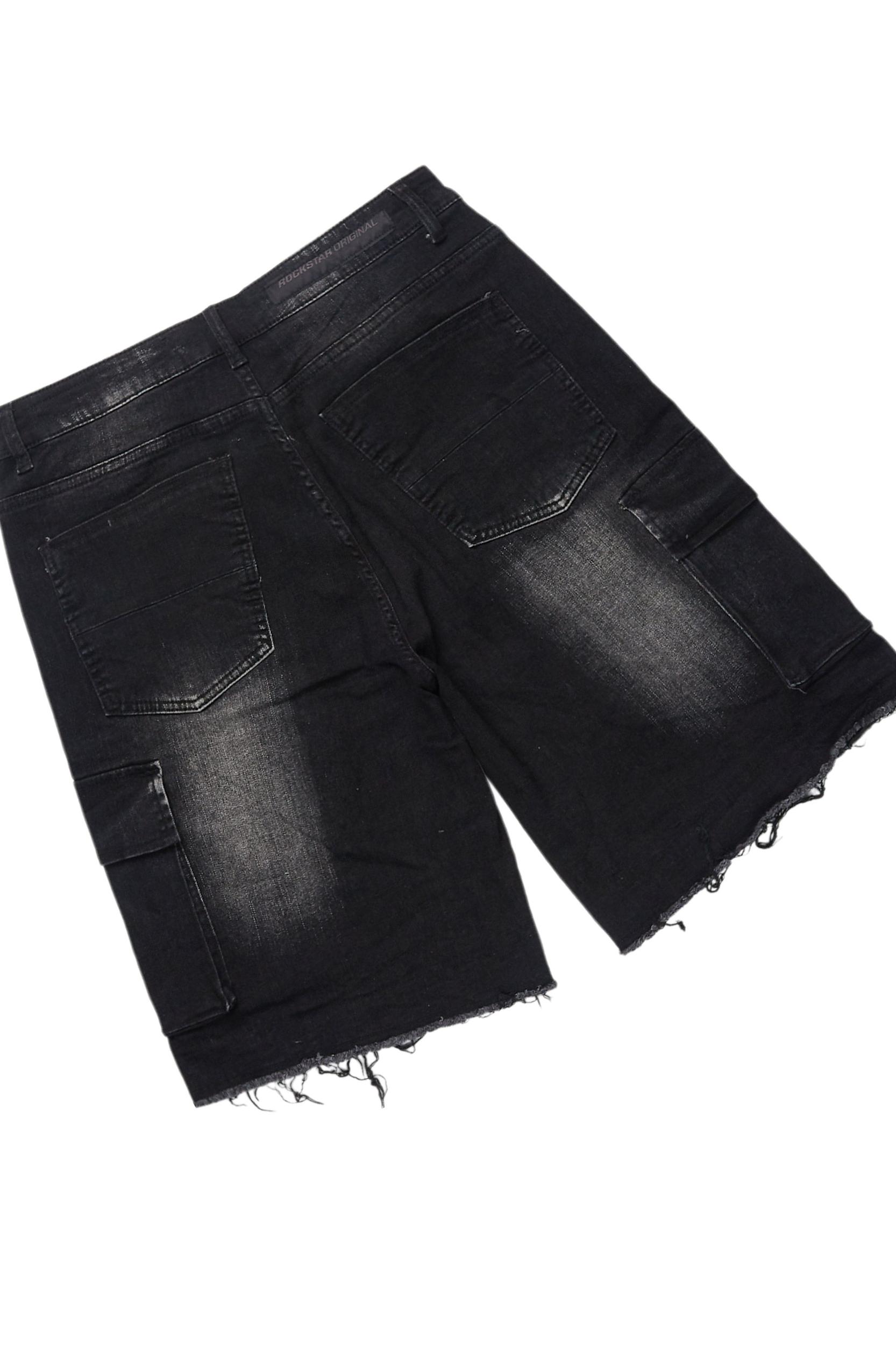 Kalix Black T-Shirt/Denim Short Set Male Product Image