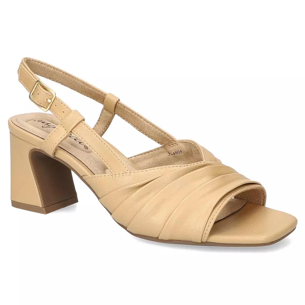 Easy Street Lucie Women's Square Toe Dress Sandals, Size: 7.5, Beige Product Image
