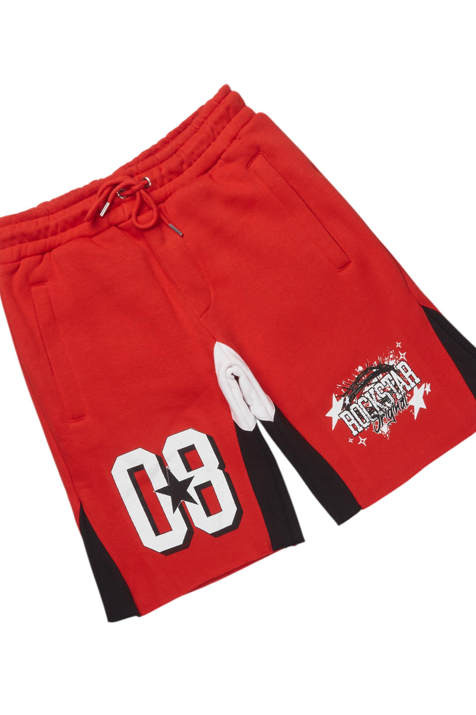 Allstar Red/White T-Shirt Short Set Male Product Image