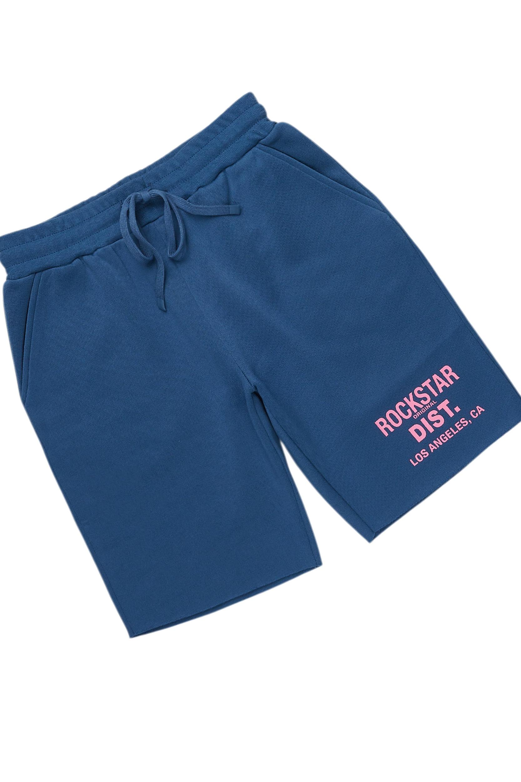 Dalasia Navy T-Shirt Short Set Female Product Image