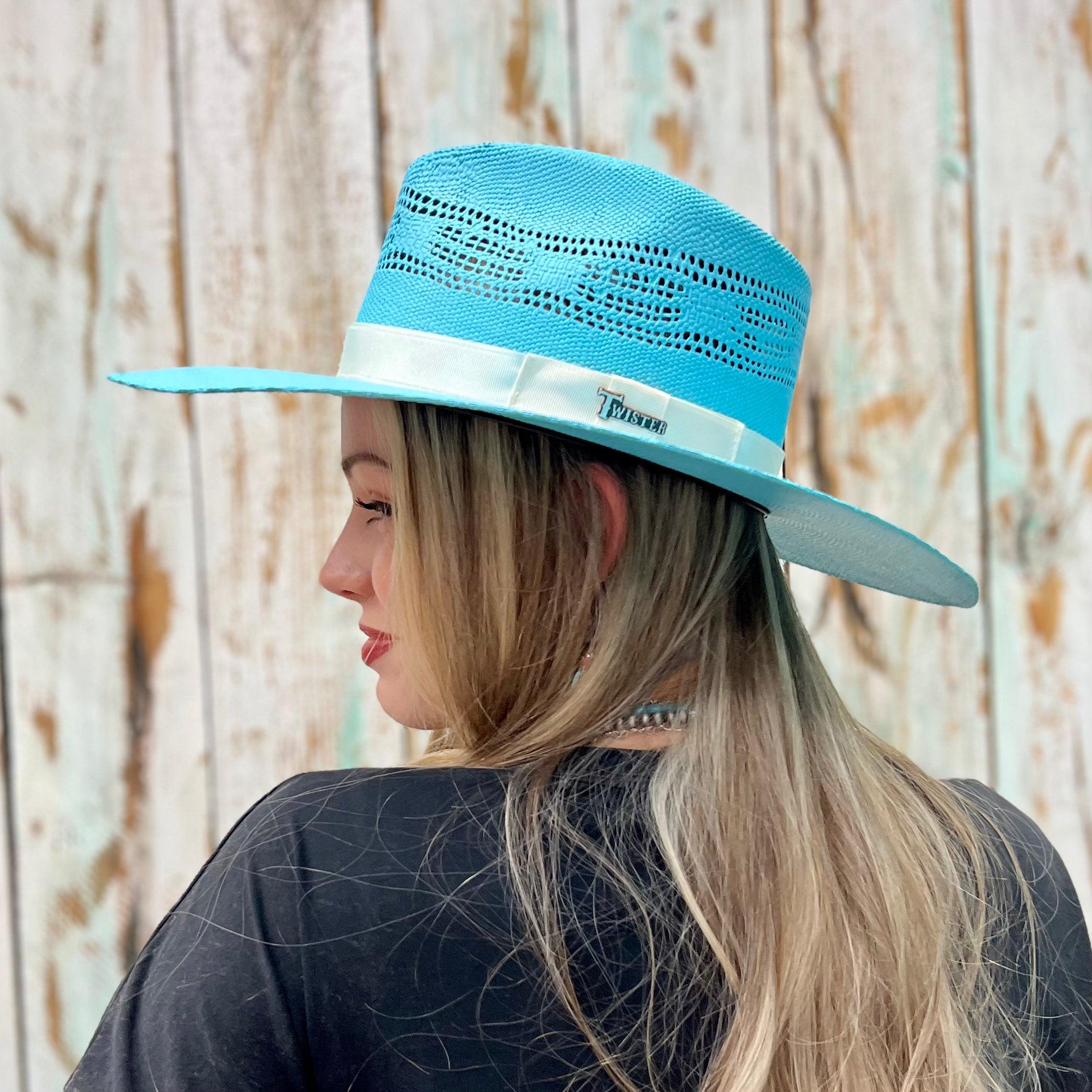 Rolling Around In The Turquoise Straw Hat Product Image
