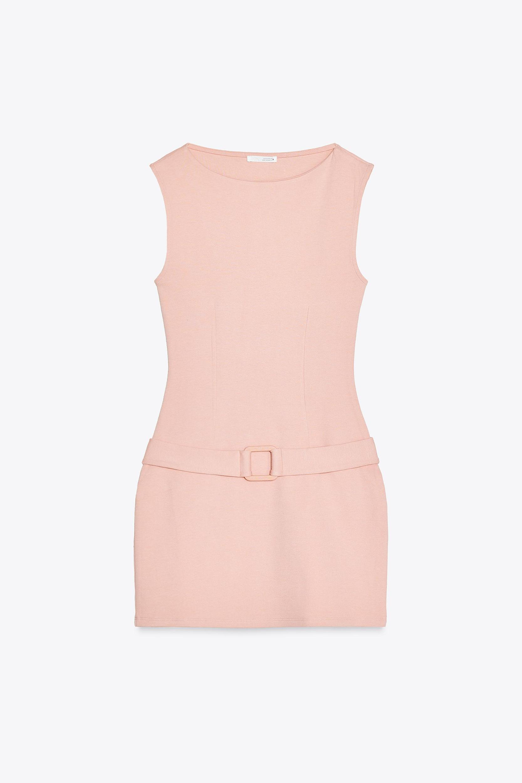 BELTED MINI DRESS Product Image