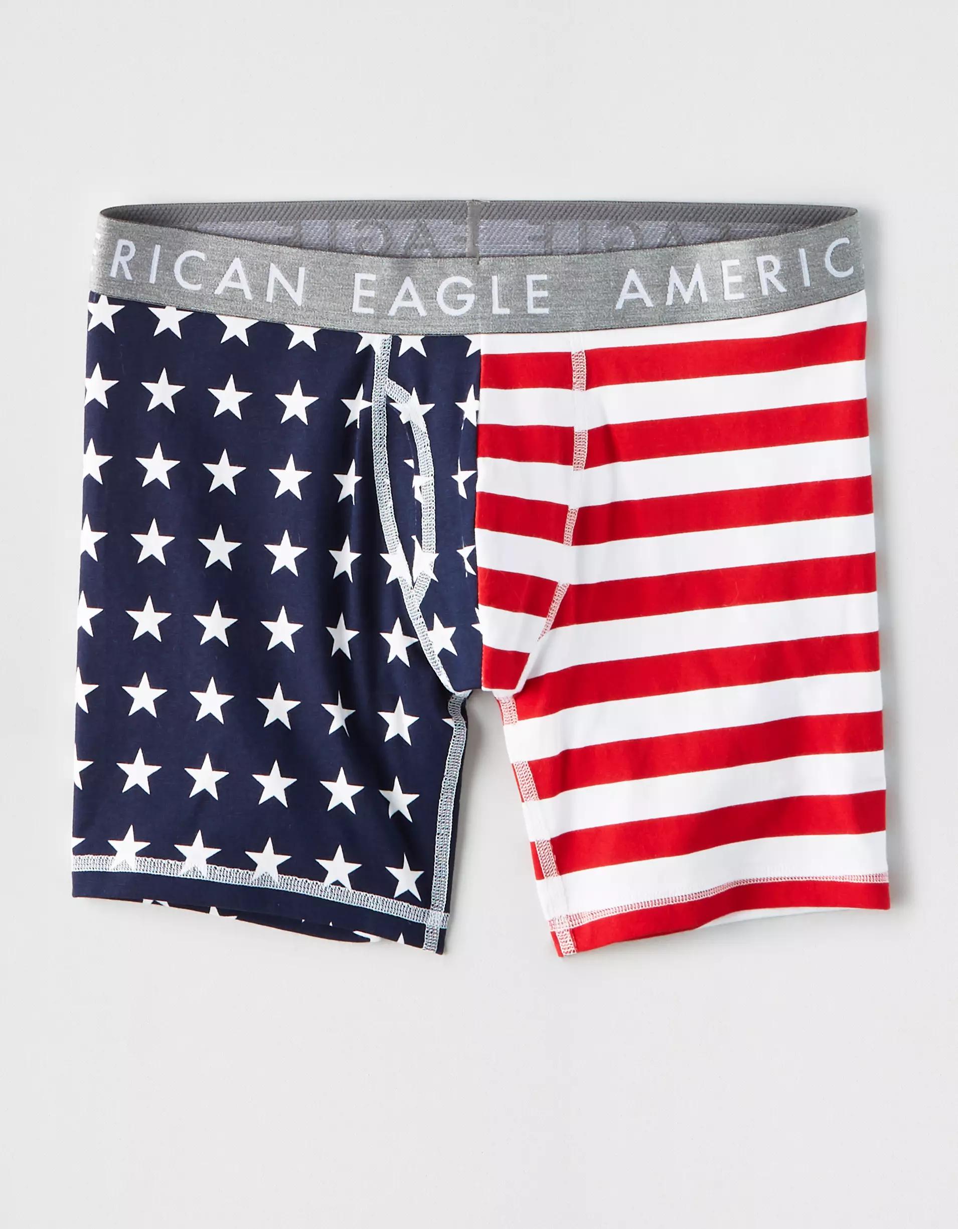 AEO Men's Stars + Stripes 6" Boxer Brief Product Image