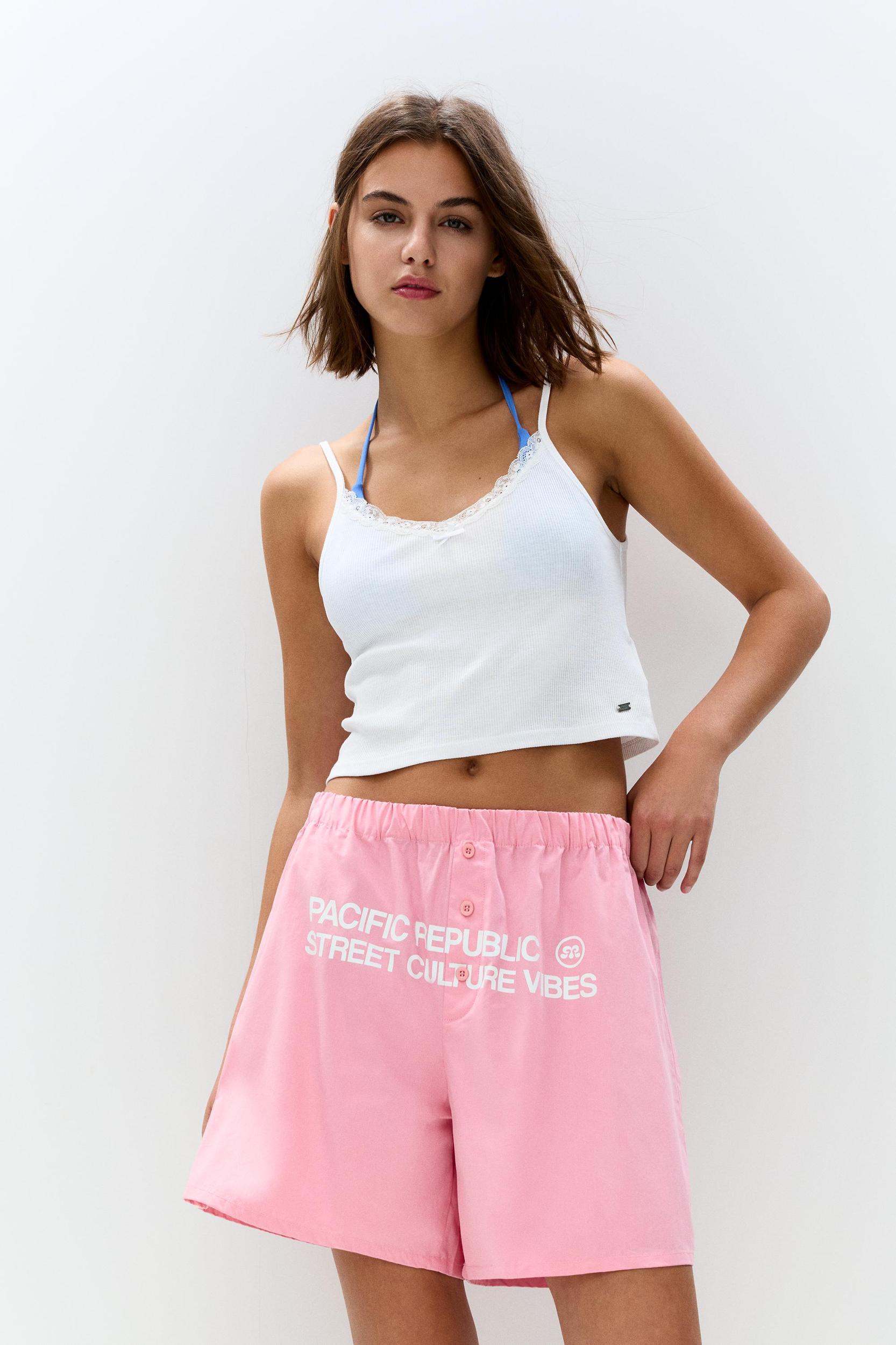 Graphic pyjama Bermuda shorts Product Image