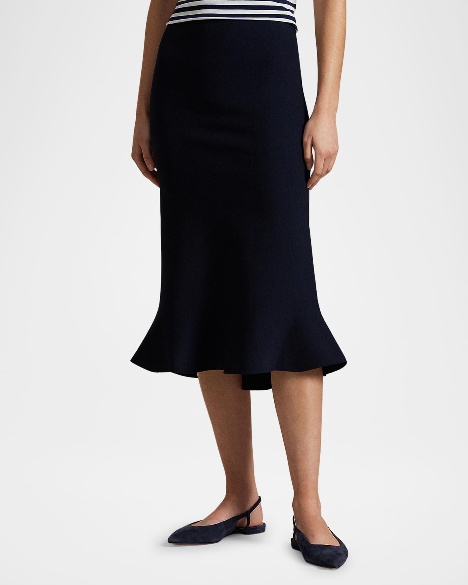 Flared Knit Skirt Product Image