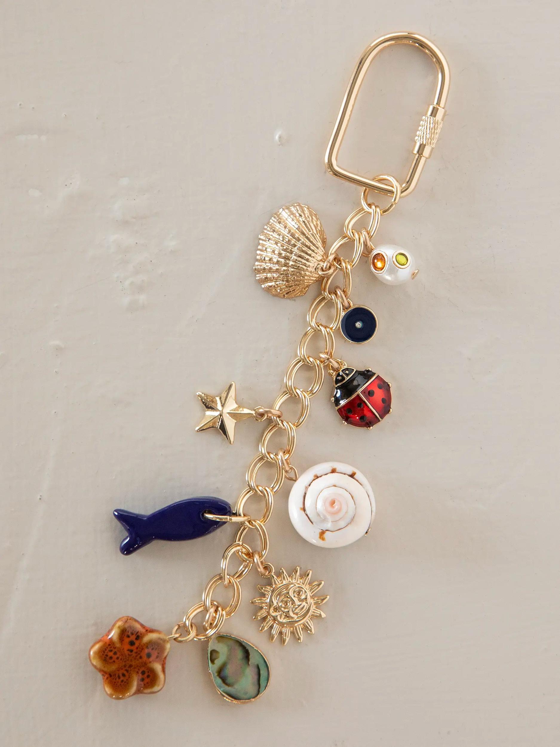 Gold Sun Bag Charm Product Image