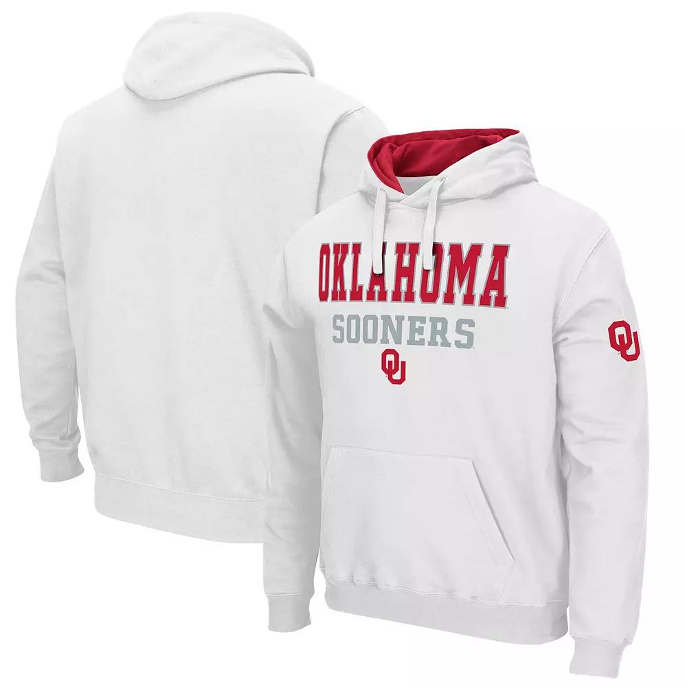 Men's Colosseum White Oklahoma Sooners Sunrise Pullover Hoodie,  Product Image