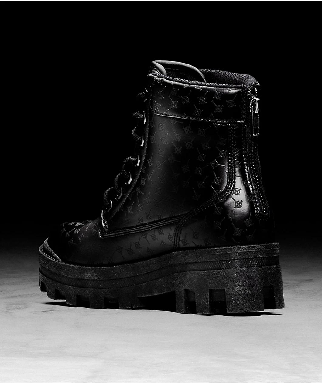 Lugz x Ghost Mila Black Platform Boots Product Image
