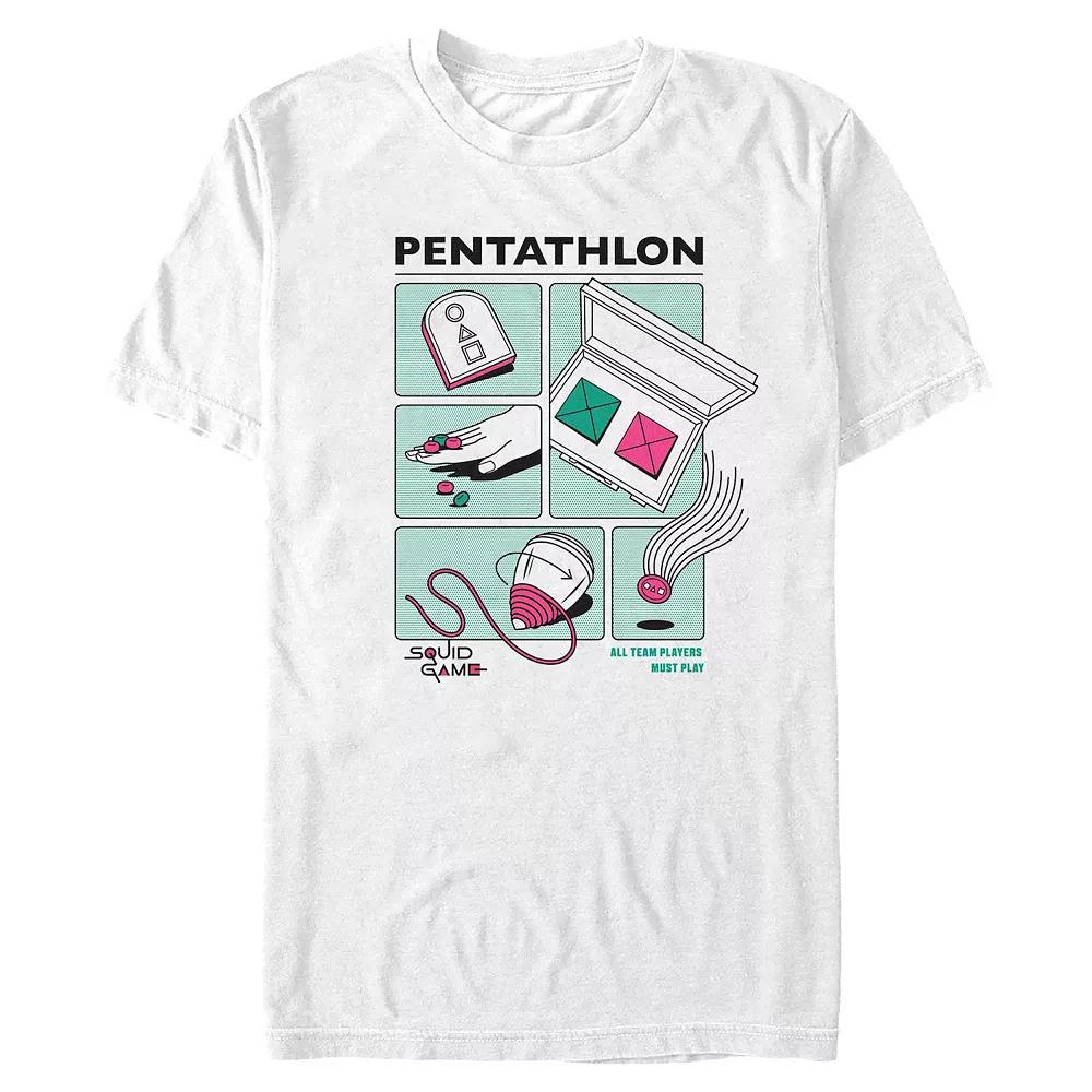 Men's Squid Game Pentathlon All Players Must Play Graphic Tee,  Product Image
