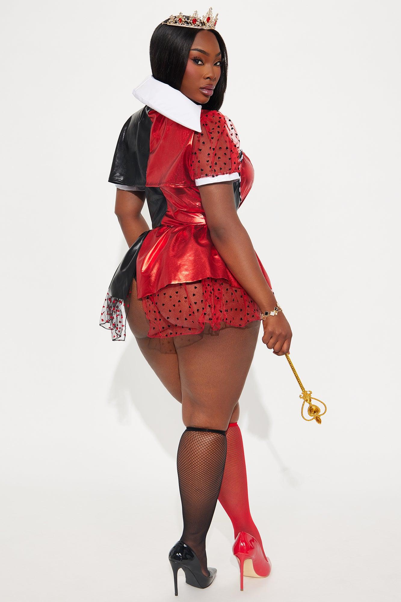 Deck Of Cards 5 Piece Costume Set - Red/combo Female Product Image