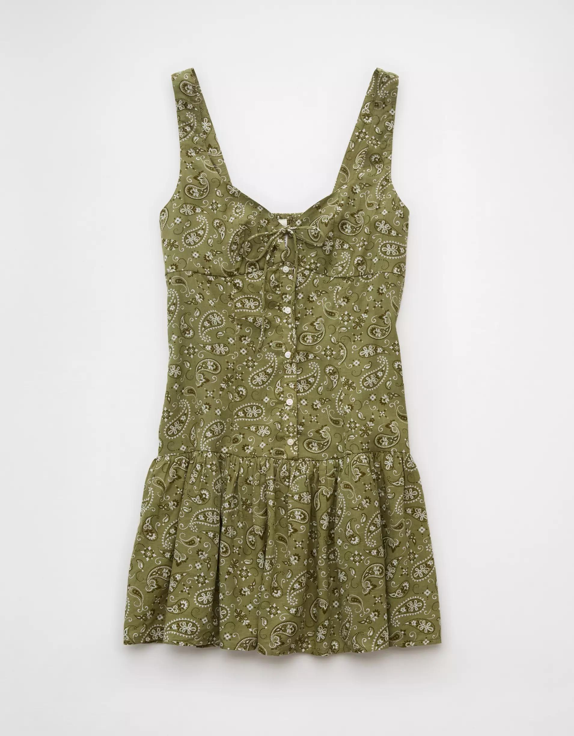 AE Drop Waist Corset Mini Dress Product Image