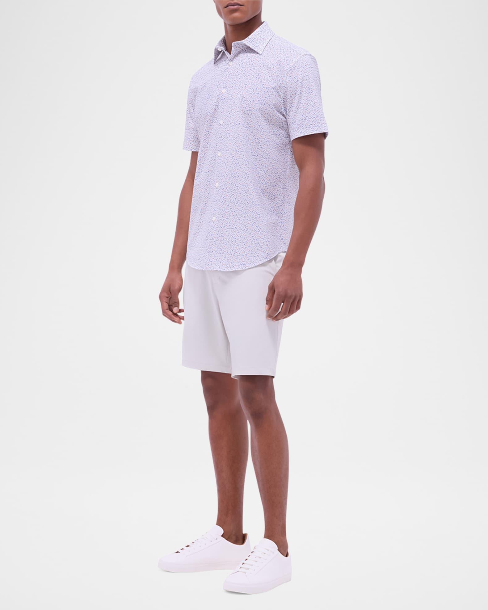 Men's Miles OoohCotton Micro-Geometric Short-Sleeve Shirt Product Image