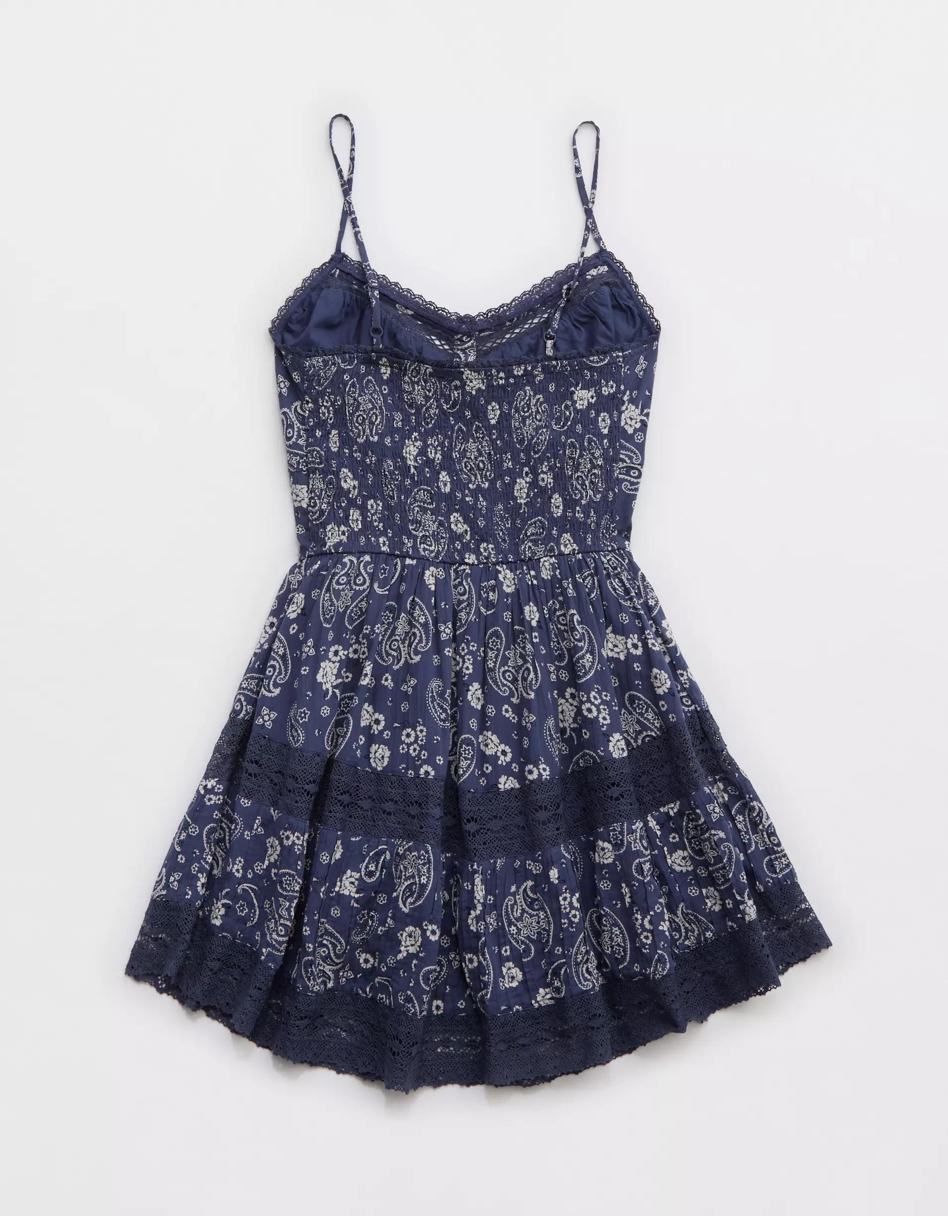 Aerie Button Up Mini Dress Product Image