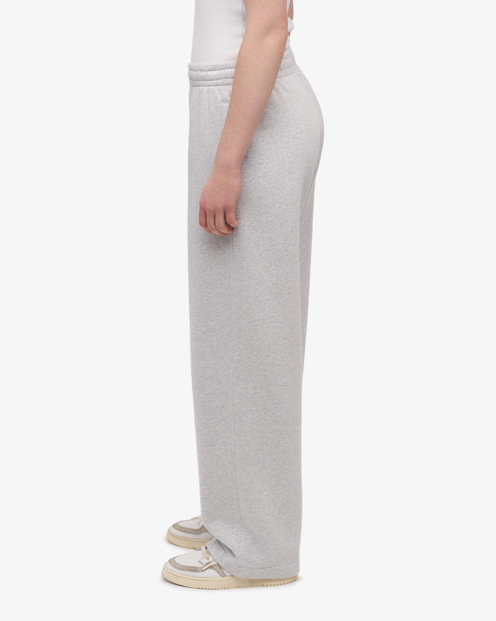 Organic Straight Leg Sweatpants - Snow Melange Product Image