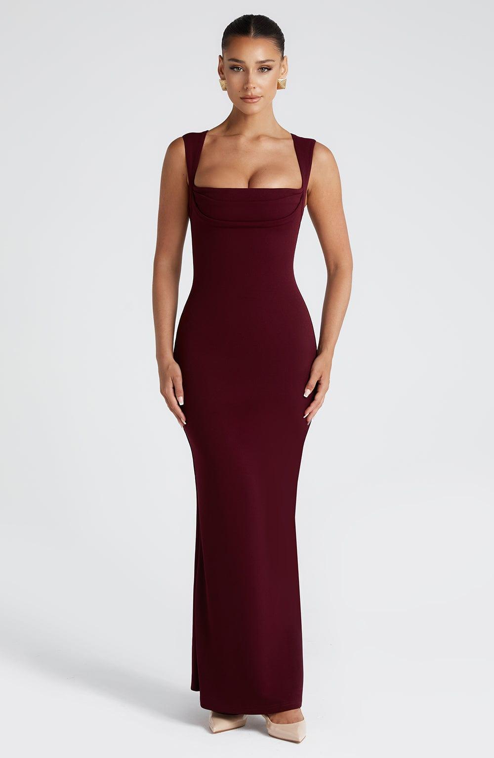Helena Maxi Dress - Cherry Lacquer Product Image