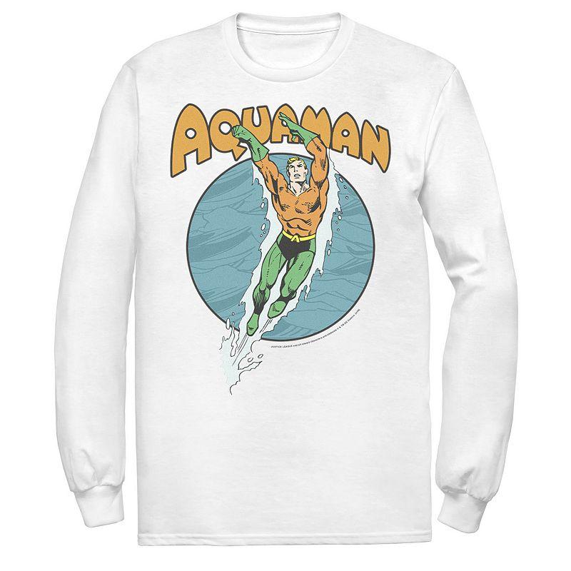 Men's DC Comics Aquaman Swimming Dance Tee, Size: XL, Athletic Grey Product Image
