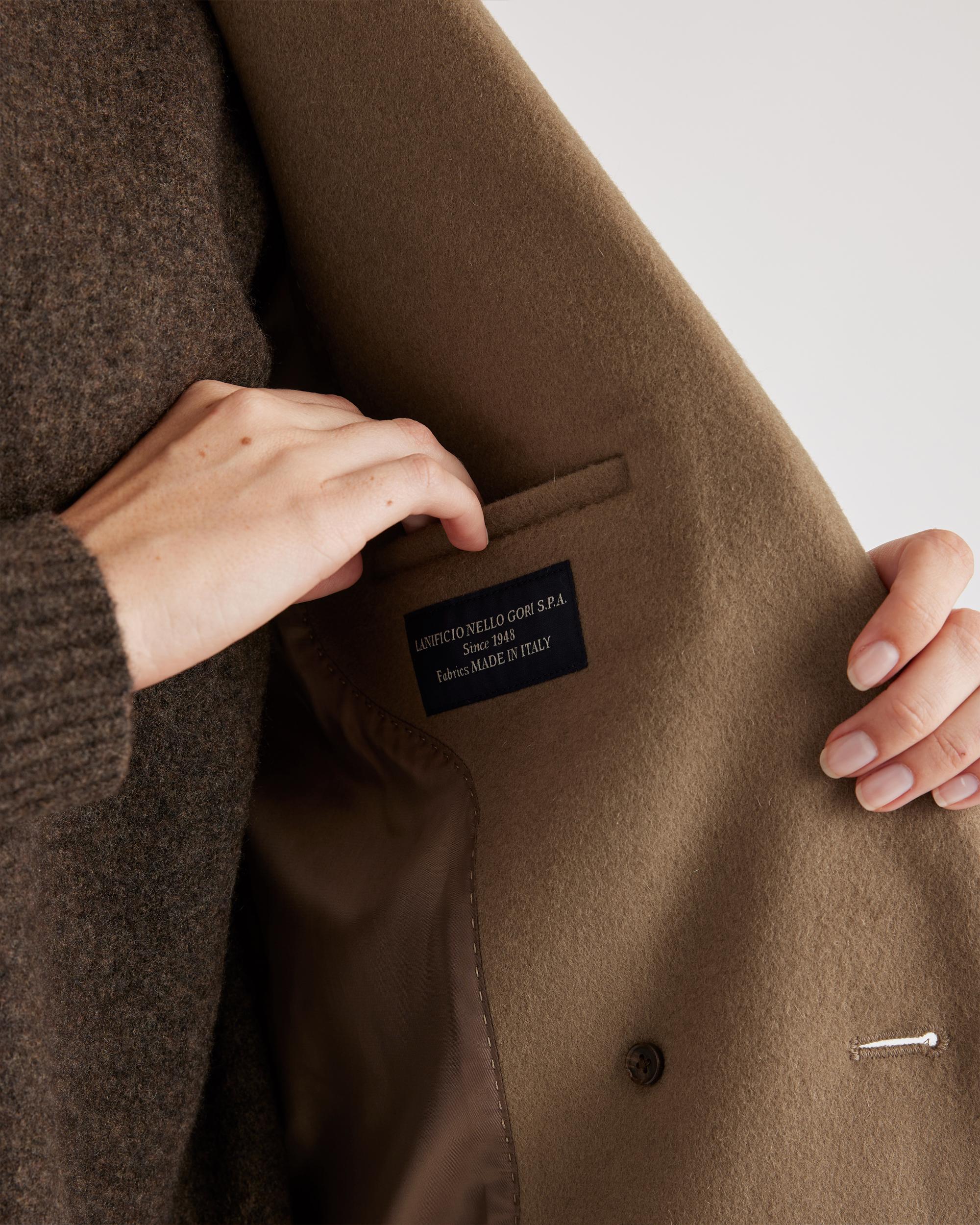 Quince | Women's Italian Wool Classic Single-Breasted Coat Wool/Nylon Product Image