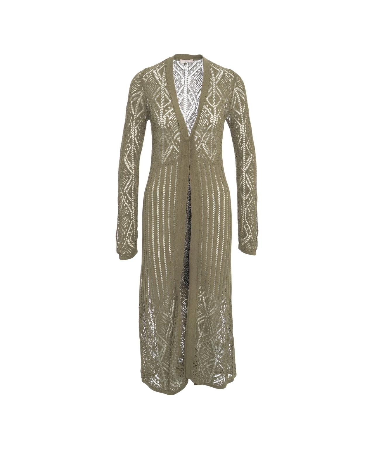 Long lace crochet cardigan Product Image