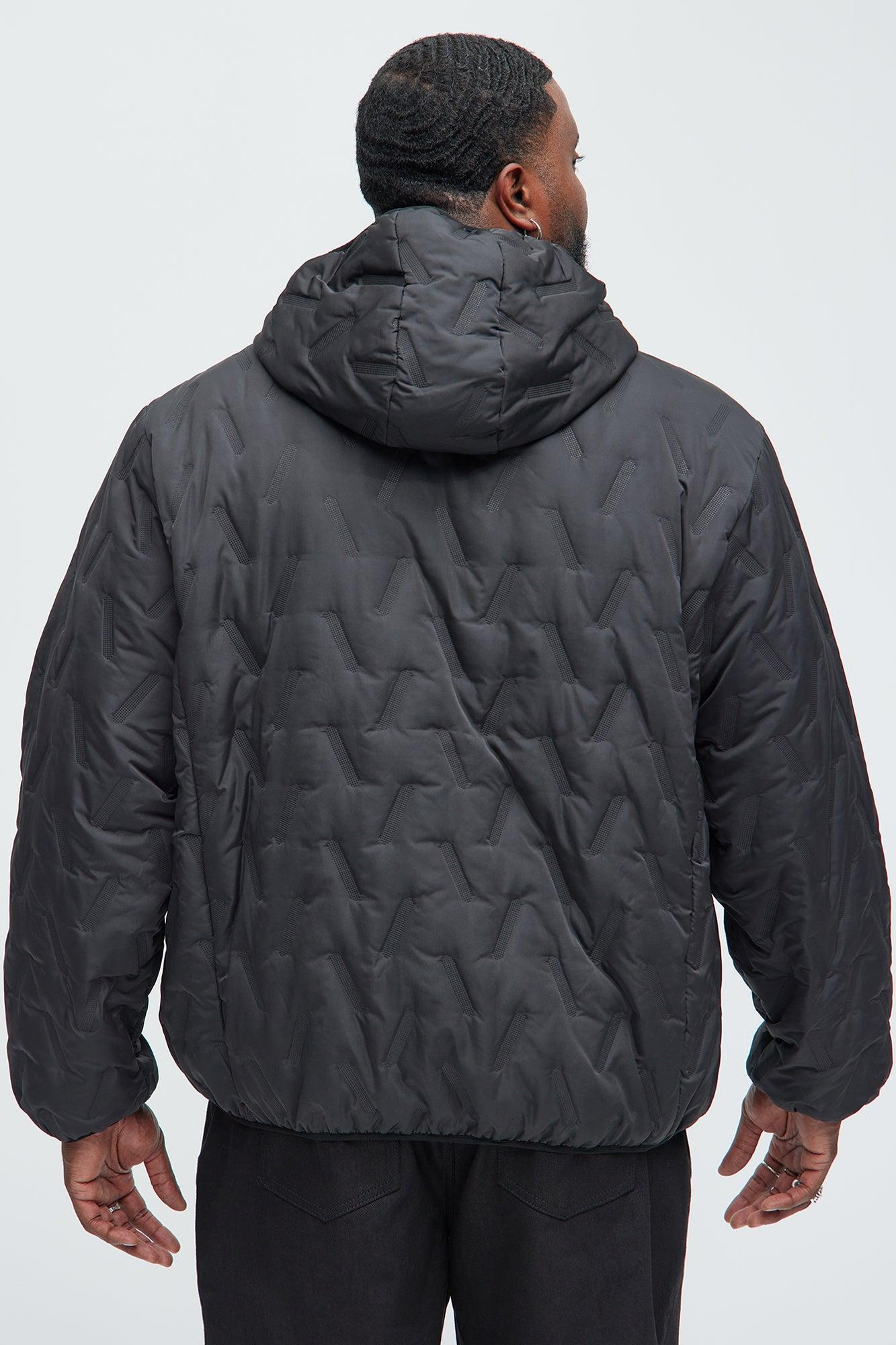 Everett Hooded Lightweight Puffer - Black Product Image