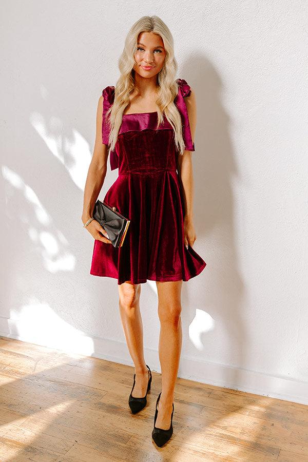 Twilight Gatherings Velvet Mini Dress Product Image