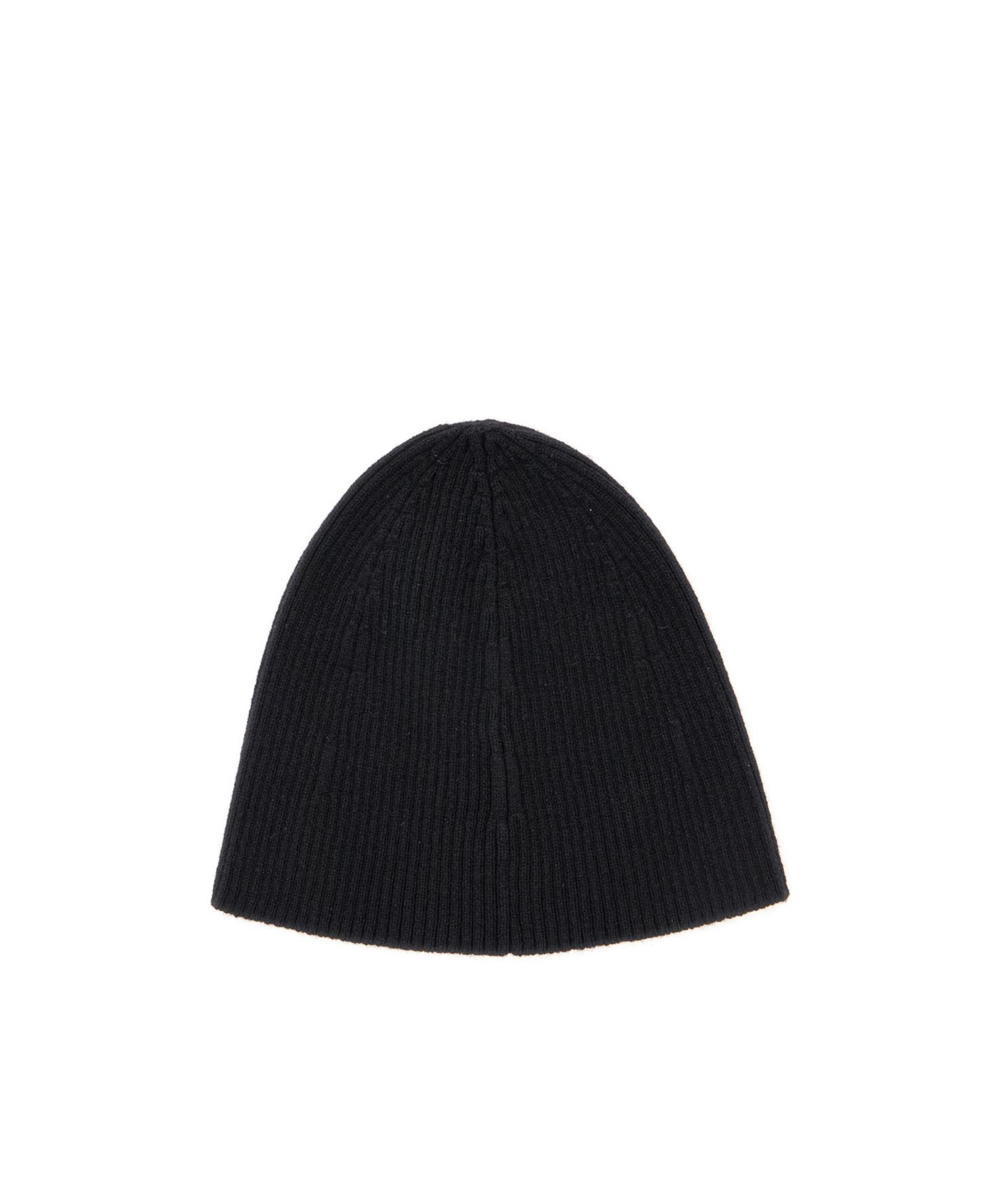 SAINT LAURENT Paris Men Berretto Senza Risvolto A Costine In Black Product Image