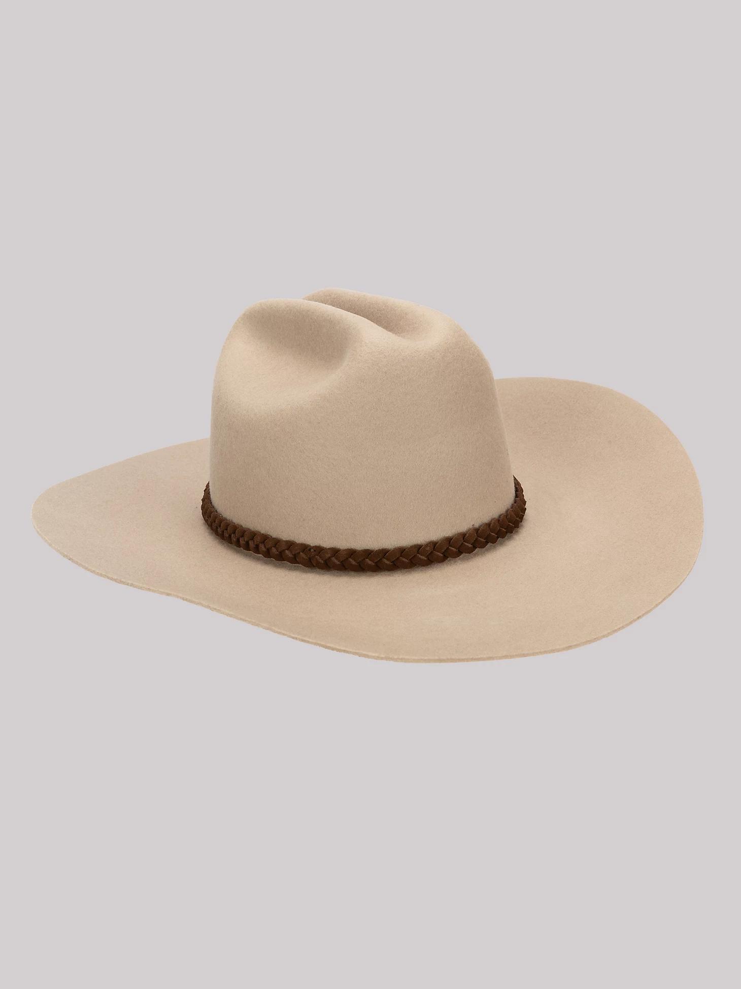 Women's Suede Braid Band Cowboy Hat | Women's ACCESSORIES | Wrangler® Product Image