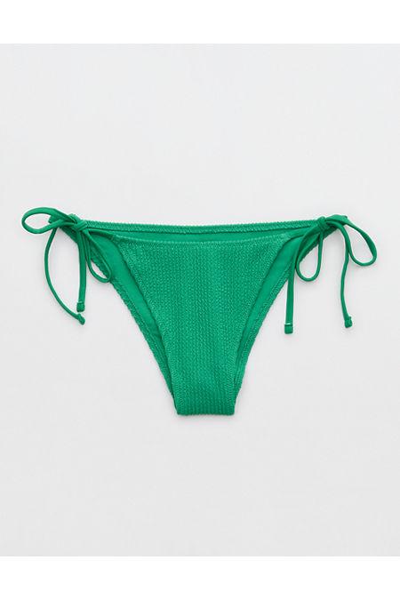 Aerie Crinkle Cheekiest Tie Bikini Bottom Women's Product Image