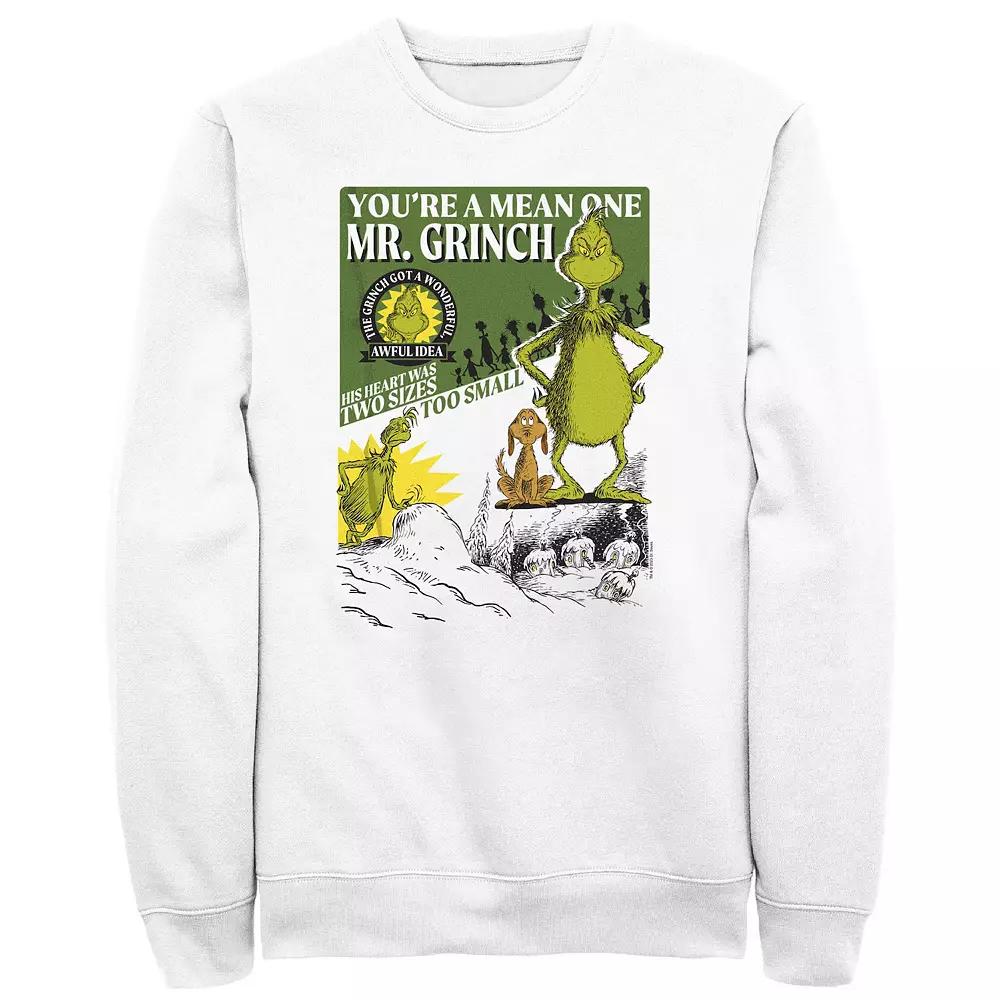 Men's Dr. Seuss Mr. Grinch A Mean One Graphic Fleece,  Product Image