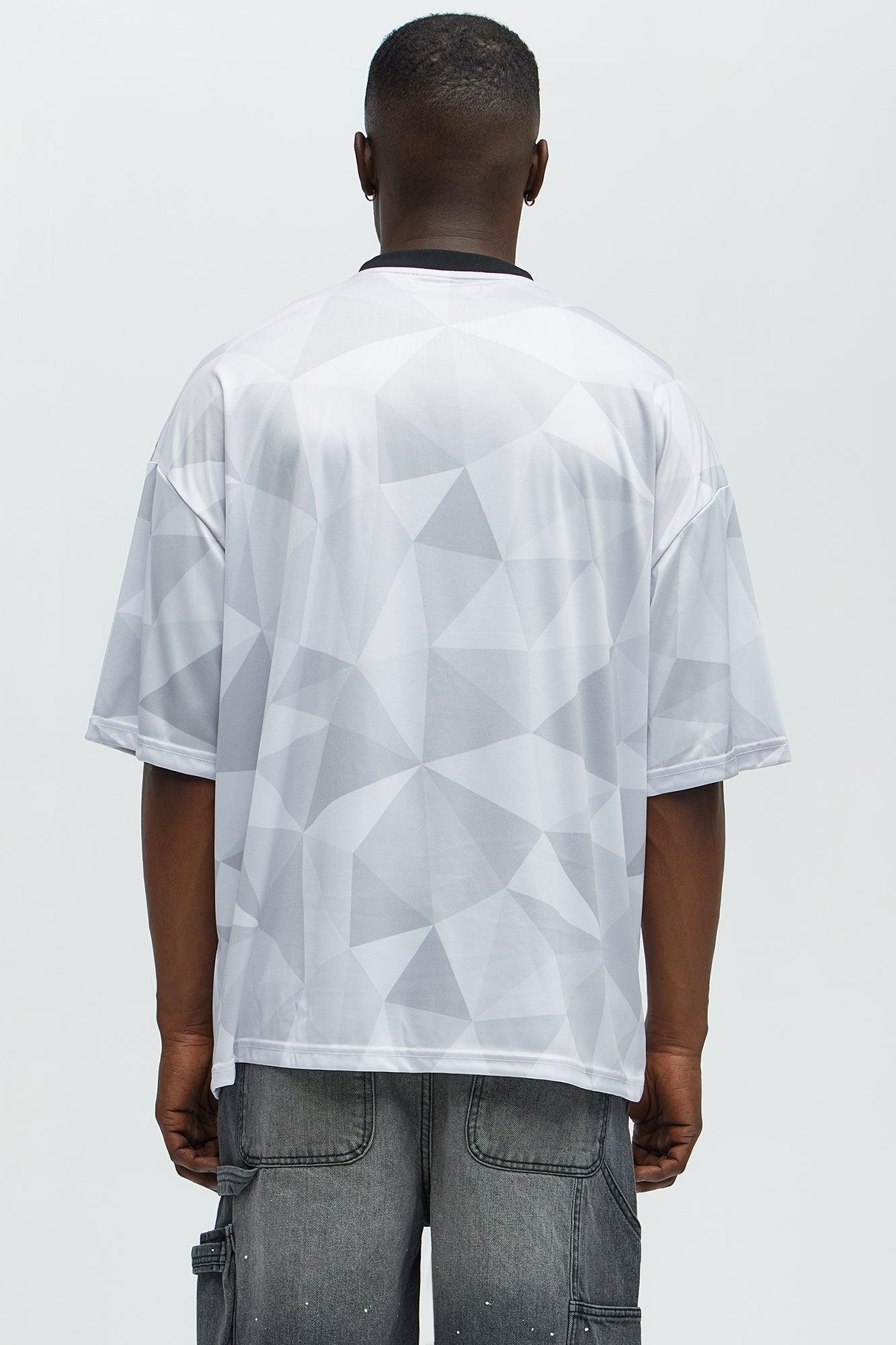 Off Limits Short Sleeve Soccer Jersey - White/combo Male Product Image