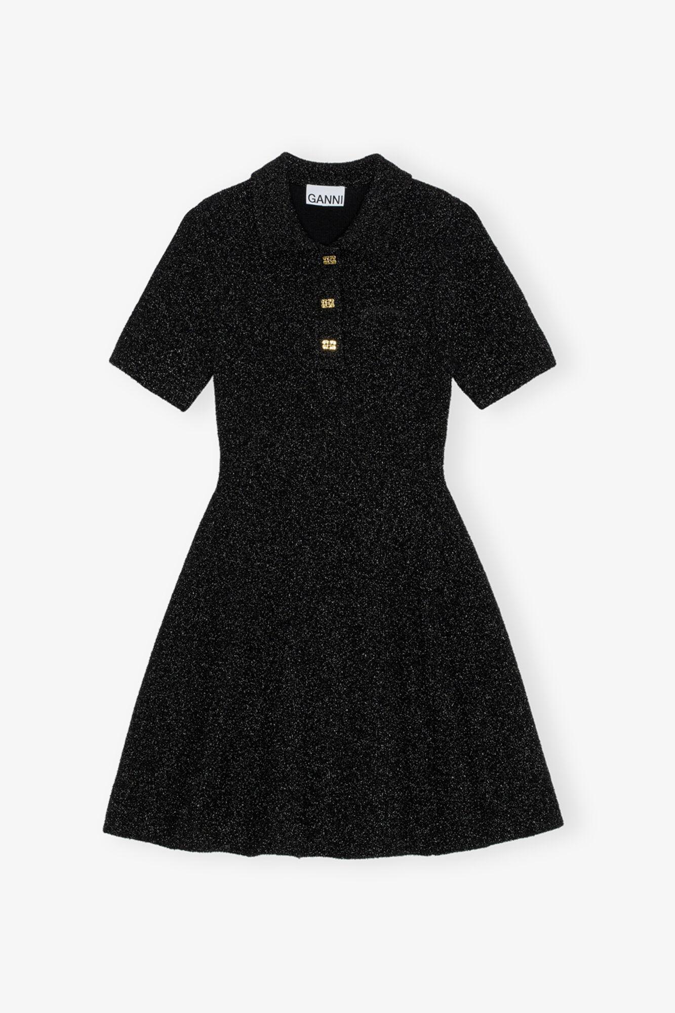 Black Sparkle Mini Dress Product Image