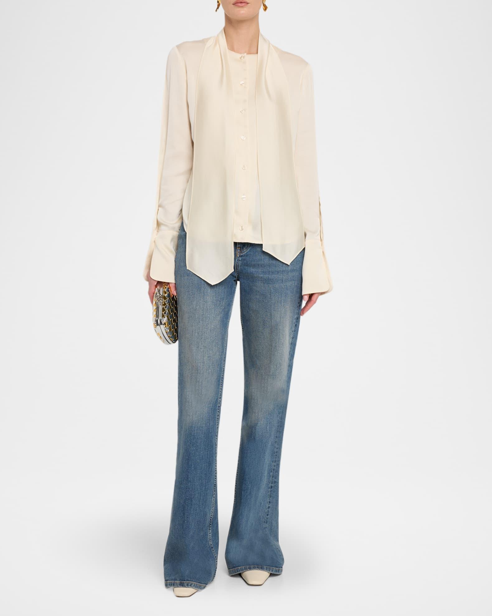 Ethan Flare-Leg Stretch Denim Jeans Product Image