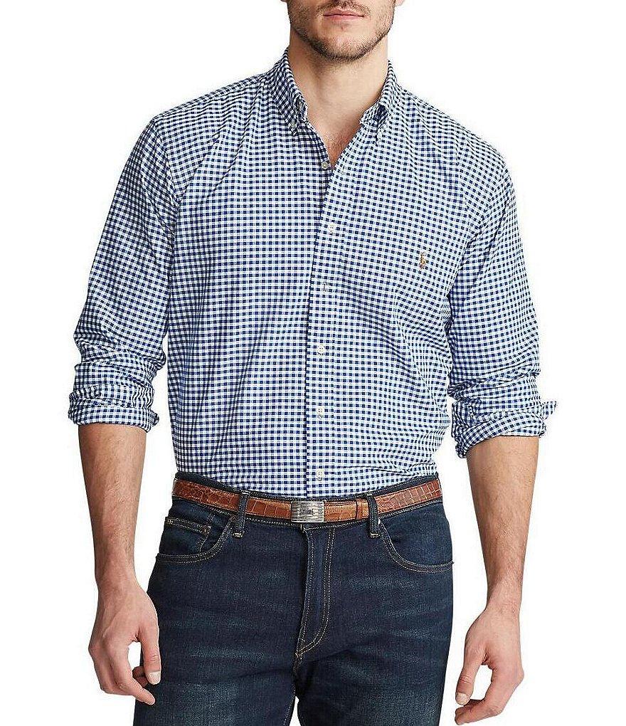 Polo Ralph Lauren Big & Tall Gingham Oxford Shirt Product Image