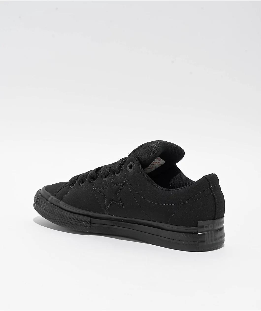 Converse Chuck Taylor One Star Puffed Black Skate Shoes Product Image