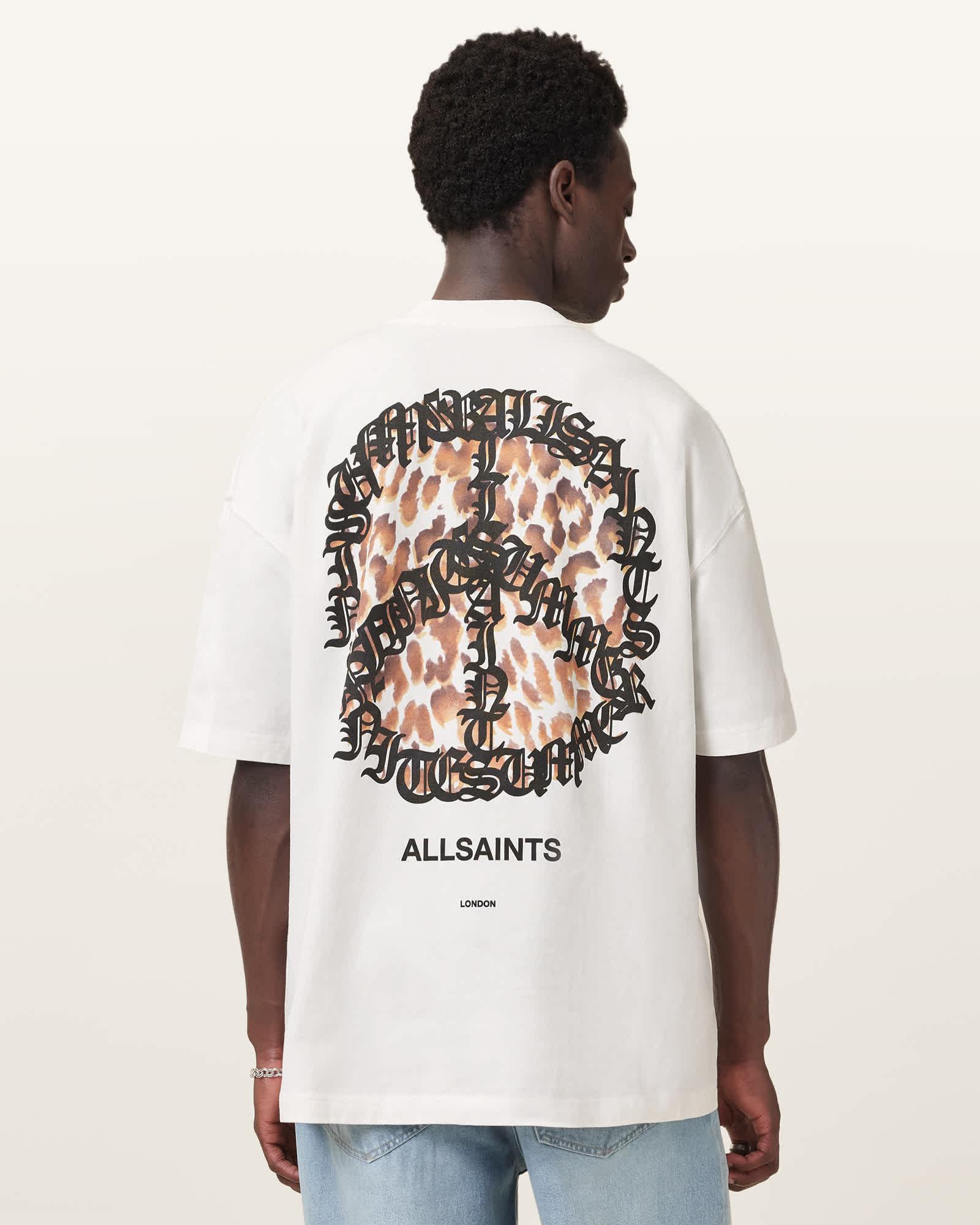 Incessant Leopard Logo Oversized T-Shirt Product Image