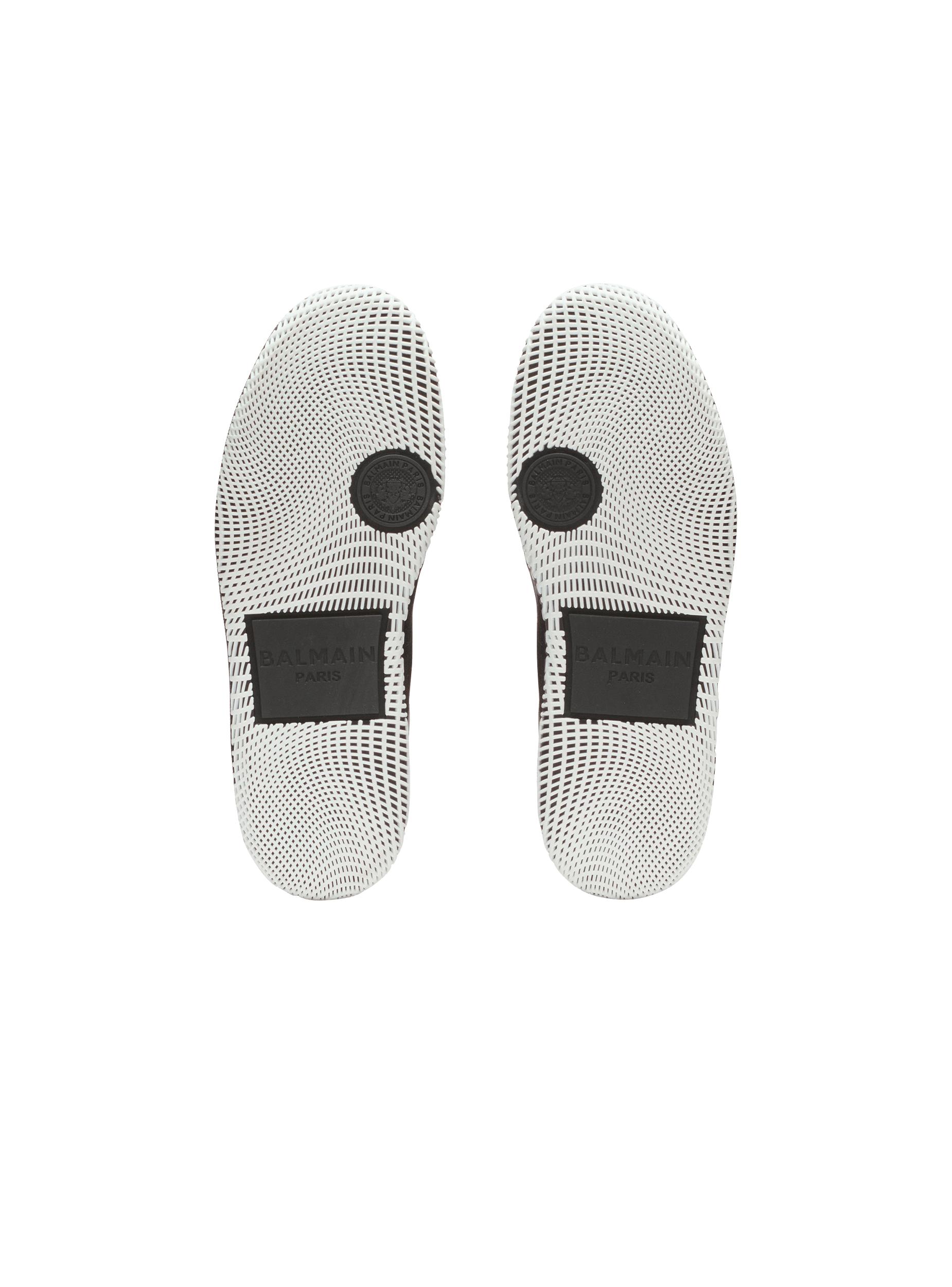 Balmain Swan Mid-Top trainers in calfskin and suede Product Image