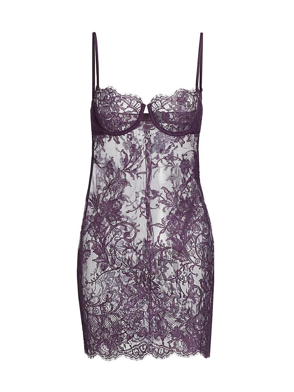 Womens Camille Lace Mini-Slipdress Product Image