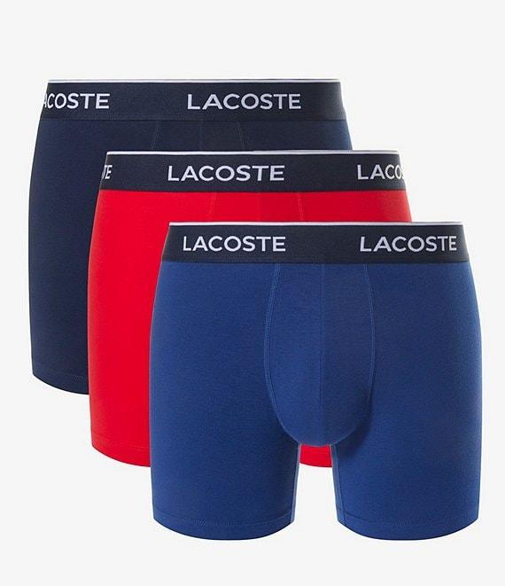 Lacoste Branded Waistband 5#double; Inseam Boxer Briefs 3-Pack Product Image