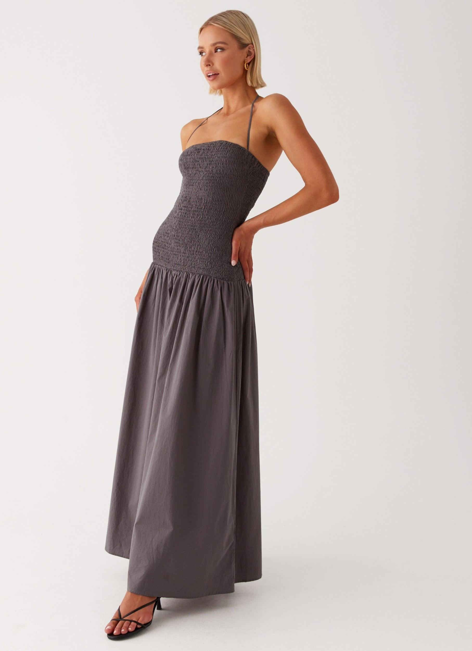 Zahra Maxi Dress - Charcoal Product Image