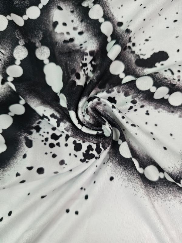 Long Sleeves Skinny Printed Striped High Neck T-Shirts Tops Product Image