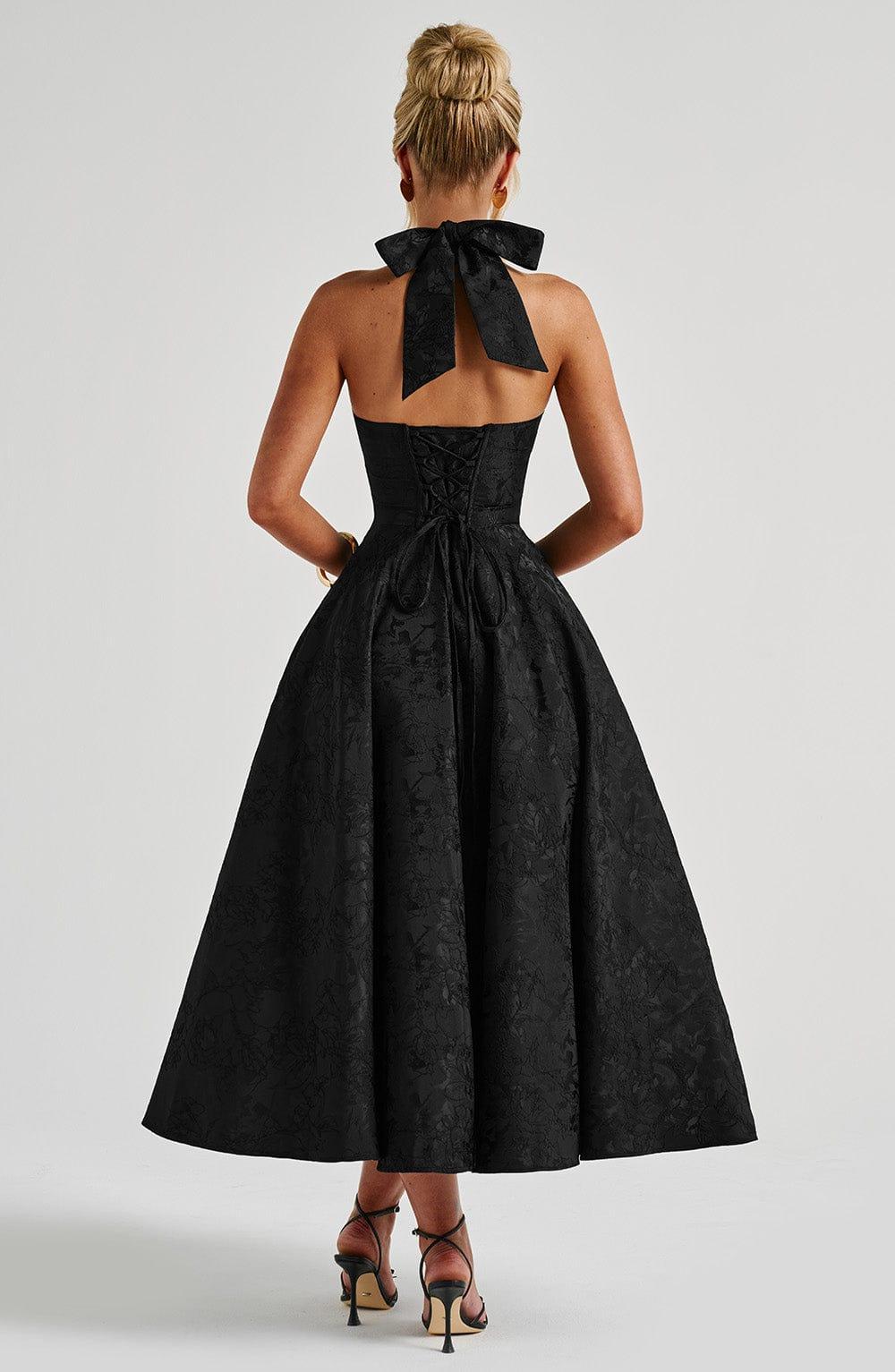 Effie Midi Dress - Black Product Image