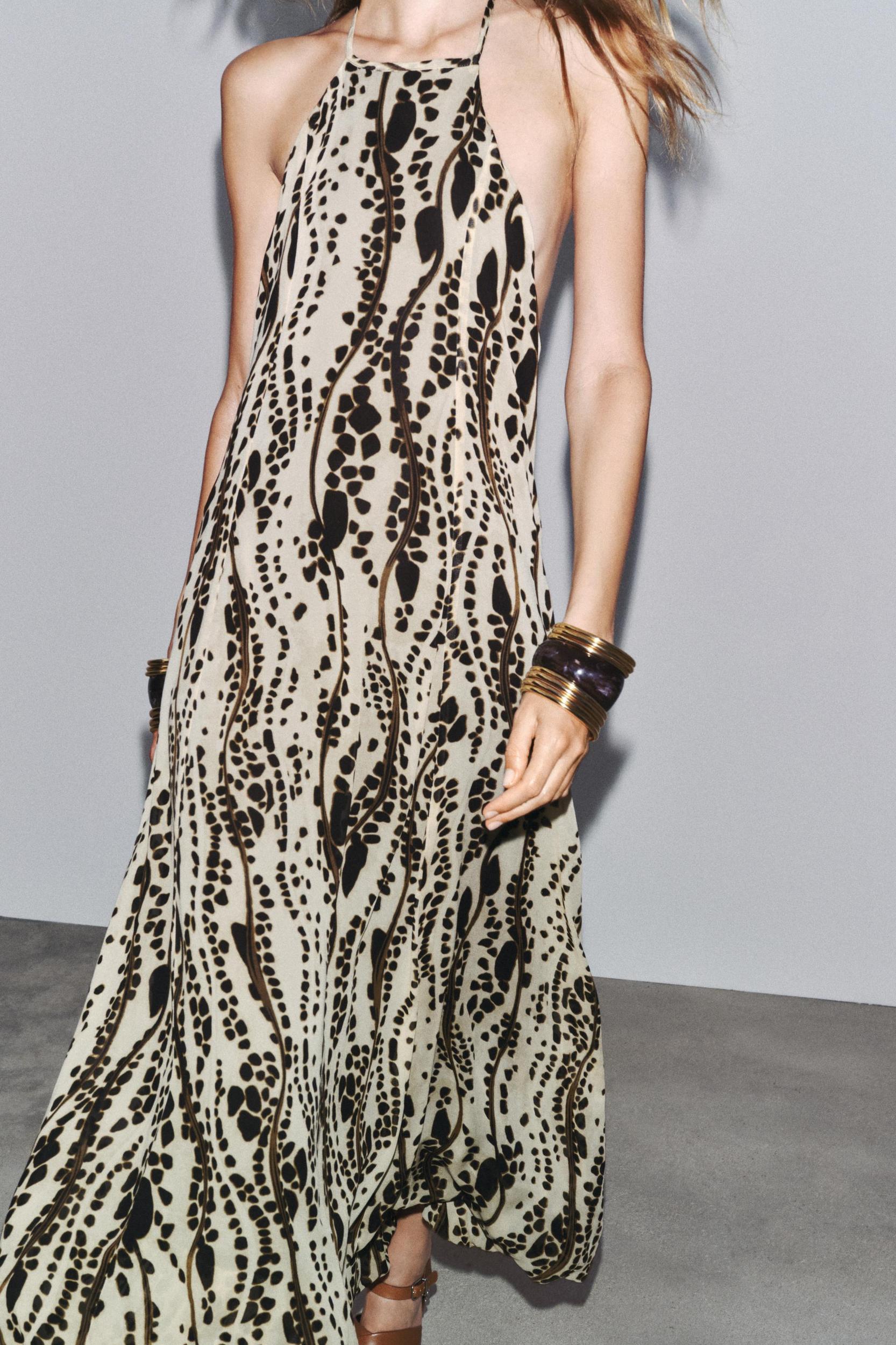 ZW COLLECTION PRINTED HALTER DRESS Product Image