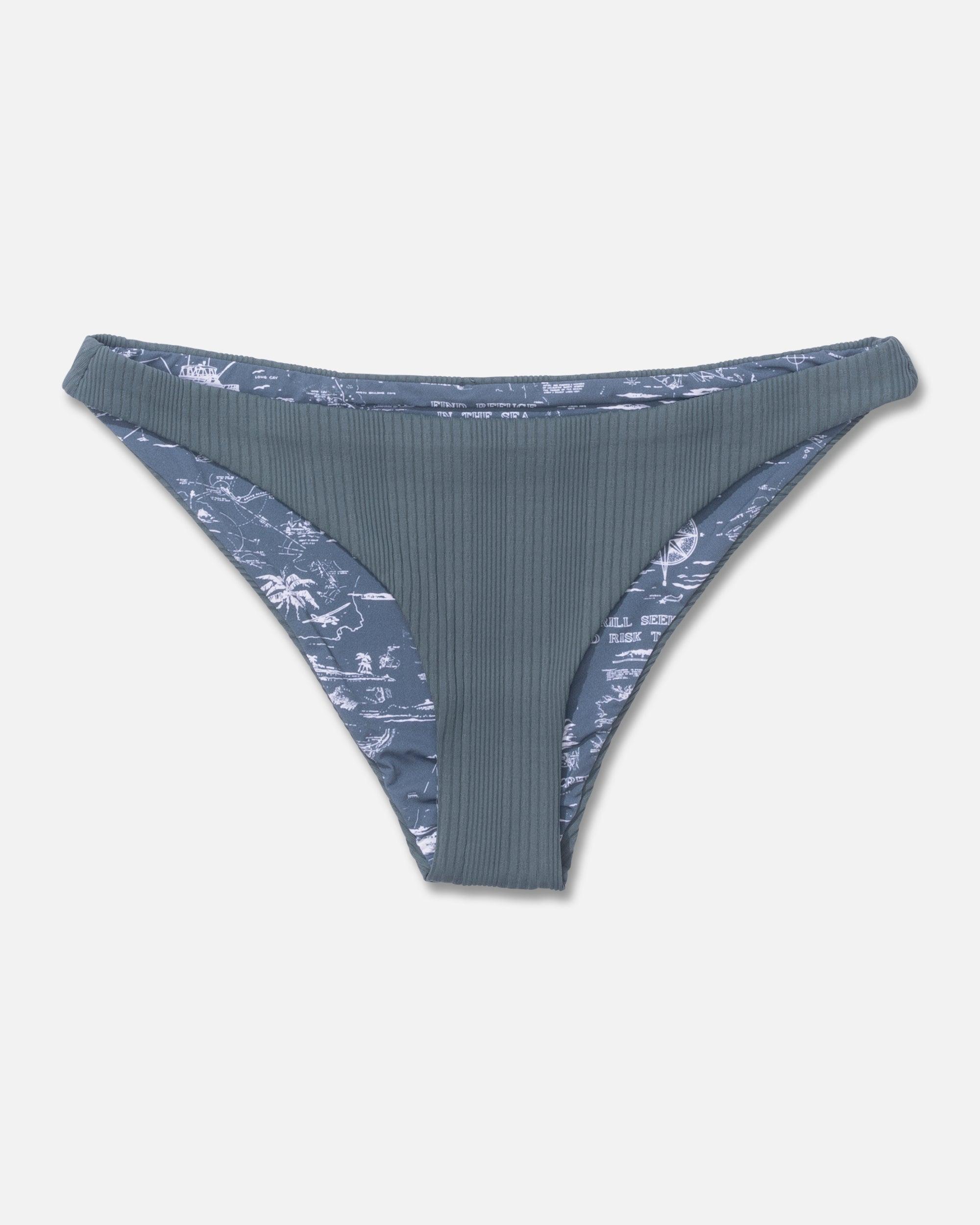 Seafarer Midi Bikini Bottom - Fin Blue Female Product Image