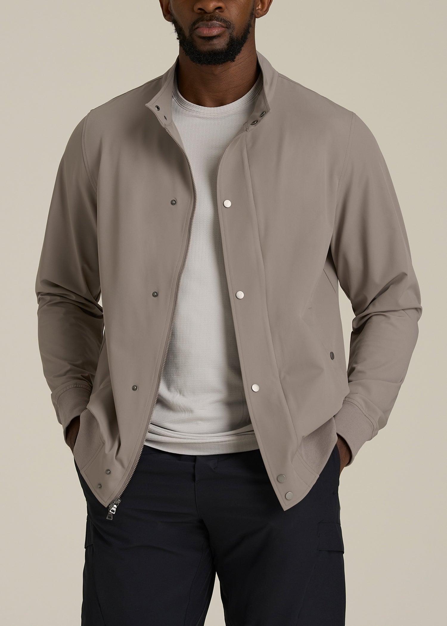 Motion Bomber Jacket for Tall Men in Portobello Product Image