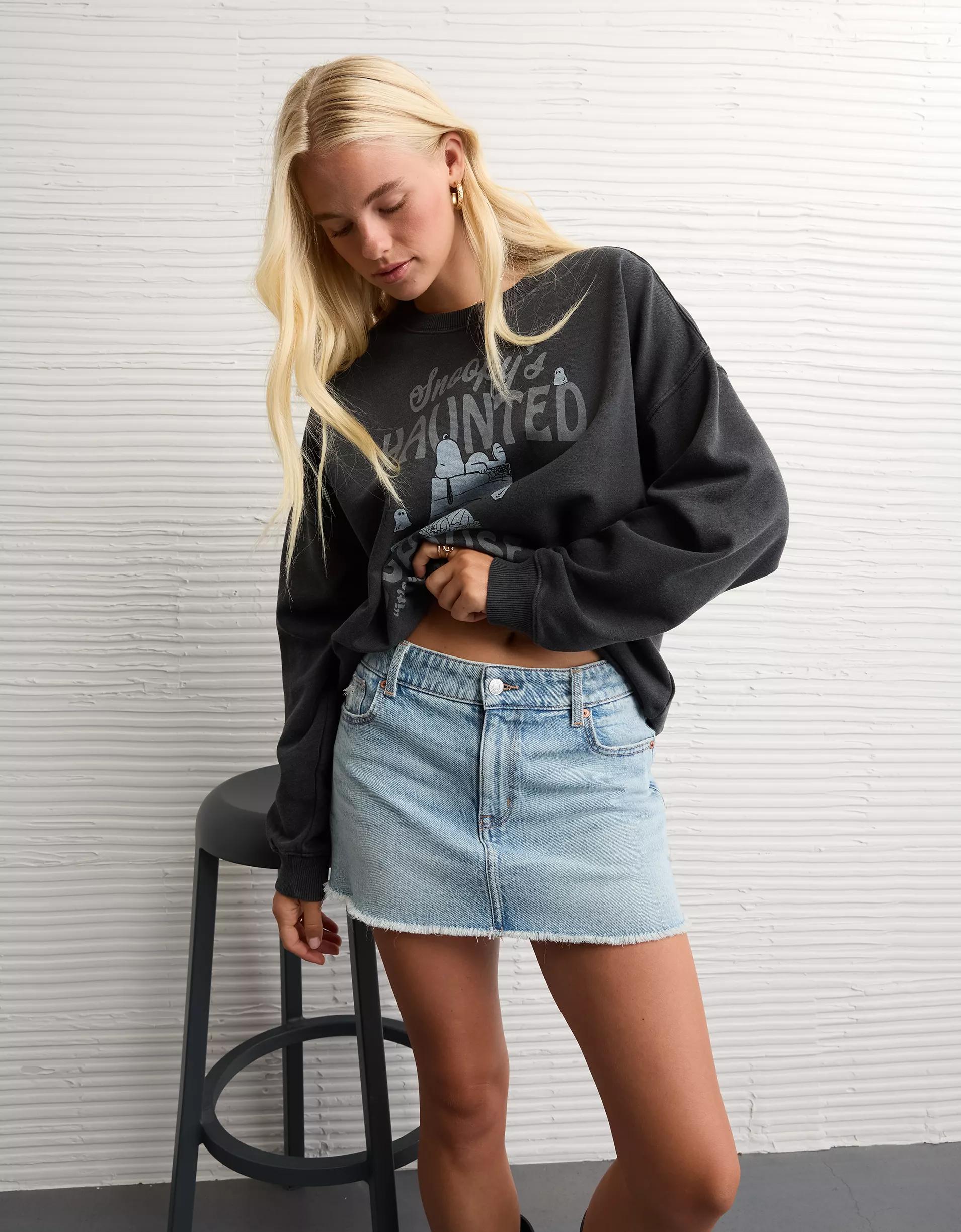 AE Halloween Graphic Sweatshirt Product Image