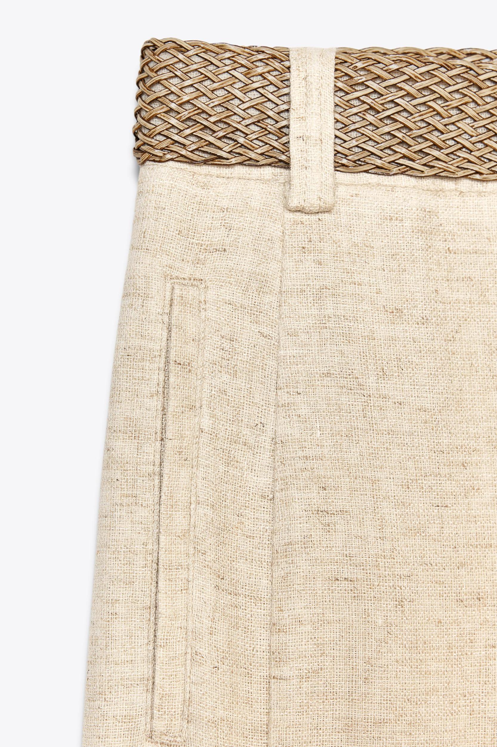 RUSTIC BELTED PANTS Product Image