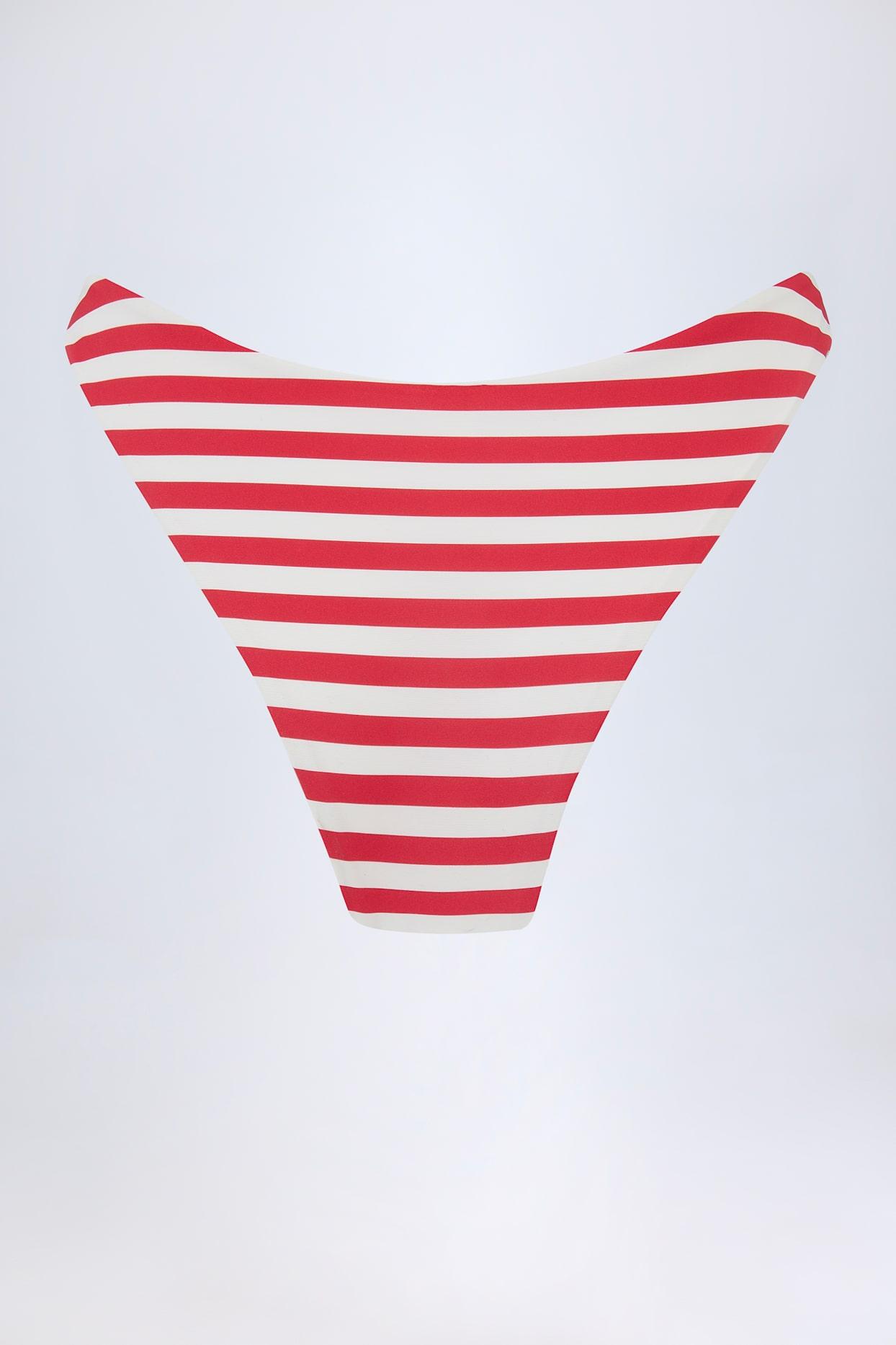 Cheeky Bikini Bottoms in Cherry Red Product Image