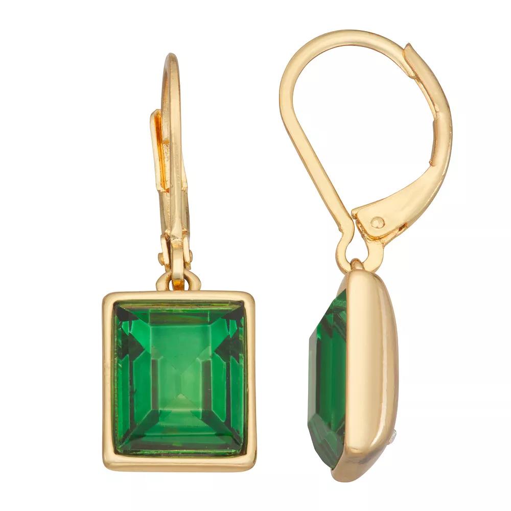 Nine West Stone Drop Earrings, Women's, Green Product Image