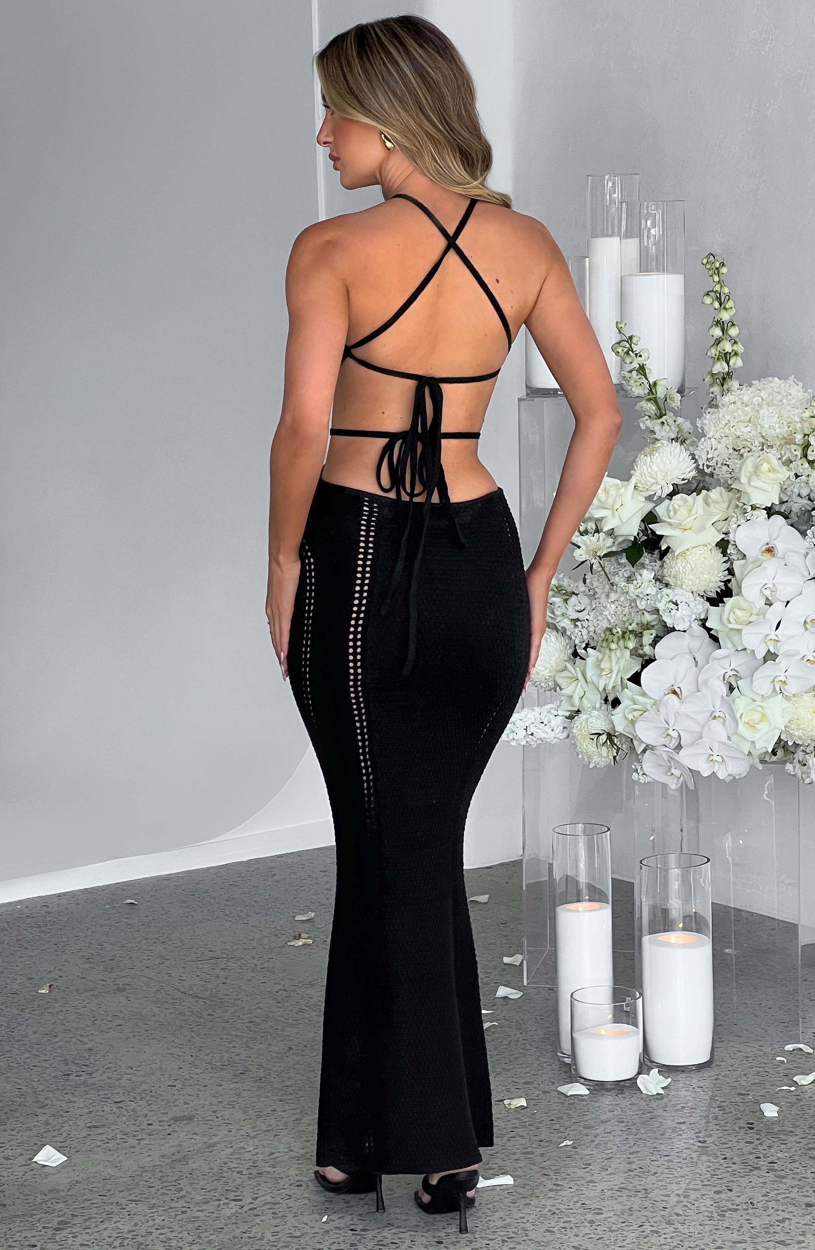 Delia Maxi Dress - Black Product Image