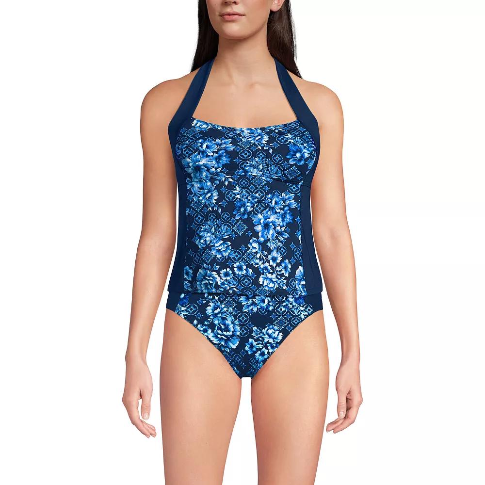 Women's Lands' End Seamed Halter Swim Top,  Product Image